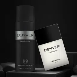 Denver Men Set of Black Code Eau de Parfum & Deodorant 70ml + 200ml image 4