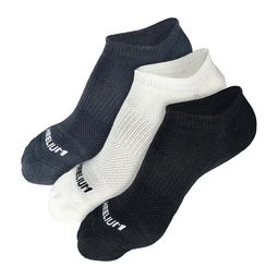 Heelium Men Pack of 3 Odour-Free Padded Base Anti-bacterial Bamboo Ankle Length Socks-19