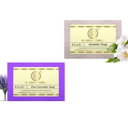 Khadi Natural Set of Pure Lavender & Jasmine Handmade Herbal Soaps-72