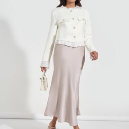 Women Solid Regular Fit Short Length Jacket With Hem Detail-22