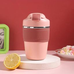 YELONA Pink Insulated Stainless Steel Coffee Tumbler 350 ml-image-21