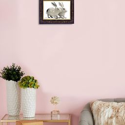Hawai Black & White Two White Rabbit Rectangular Wooden Wall Photo Frame-5