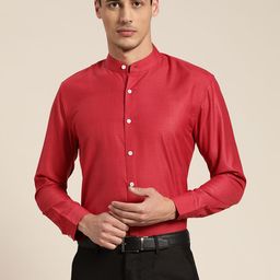 SOJANYA Men Maroon Classic Regular Fit Cotton Formal Shirt-image-56
