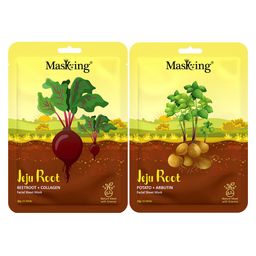 MasKing Set Of 2 Jeju Root Facial Sheet Masks - 20 ml Each-27