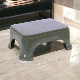 Kuber Industries 3 Pieces Checked Classic Glossy Step Stool-17