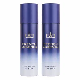 FRENCH ESSENCE Set of 2 No Gas Parfum Body Spray 99 g (120ml) Each - Desire-2