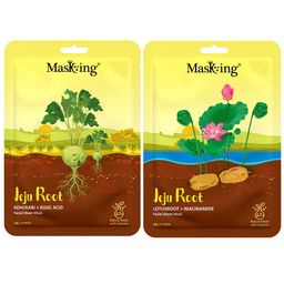 MasKing Set Of 6 Jeju Root Facial Sheet Masks - 20 gm Each image 3