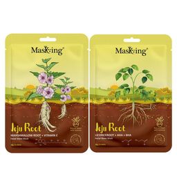 MasKing Set Of 6 Jeju Root Facial Sheet Masks - 20 gm Each image 2