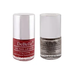 DeBelle Set of 2 Gel Nail Polish - Moulin Rouge & Sparkling Dust - 8ml Each-9