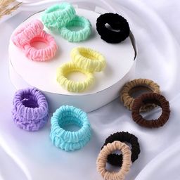Yellow Chimes Women Set Of 15 Yellow & Pink Stretchy Ponytail Holders-39