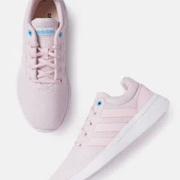 ADIDAS Women Pink & Blue Woven Design Cloudfoam Lite Racer Cln 2.0 Sustainable Running Shoes-image-48
