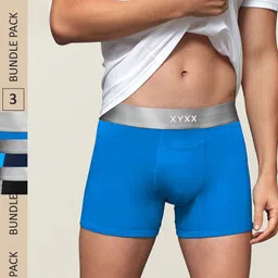 XYXX Men IntelliSoft Antimicrobial Micro Modal Pack of 3 Illuminati Trunks XYTRNK3PCKN377-picture-10