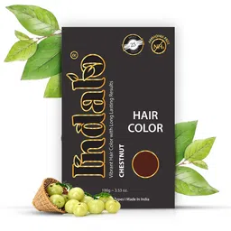 INDALO Set Of 2 Ammonia-Free Vibrant Hair Color - Natural Ingredients 100g Each- Chestnut-3