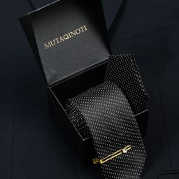 MUTAQINOTI Men Silk Blend Necktie Accessory Gift Set-image-81