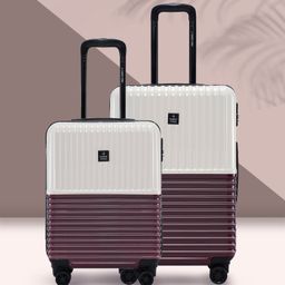 Nasher Miles Istanbul Set Of 2 Colourblocked Hard-Sided Trolley Suitcase-10