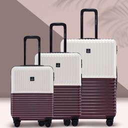 Nasher Miles Istanbul Set Of 3 Colourblocked Hard-Sided Trolley Suitcase-image-21