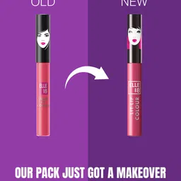 ELLE 18 One Stroke Matte Long Lasting Liquid Lip Color 5.6 ml - Peppy Coral image 2