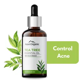 Aravi Organic 100% Pure Tea Tree Essential Oil for Skin, Hair, Acne Care & Dandruff - 15ml-0