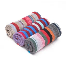 RRC Grey & Blue 3 Pieces Striped Terry Cotton 450 GSM Towel Set-25