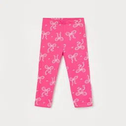 Fame Forever by Lifestyle Infant Girls Printed Mid-Rise Ankle-Length Leggings-image-67