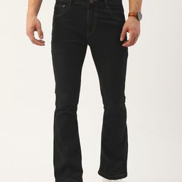 PARIS HAMILTON Men Black Bootcut Stretchable Jeans-image-104
