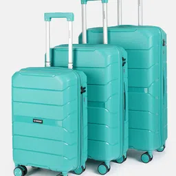 WROGN Set of 3 Textured 360 Degree Rotation Hard-Sided Trolley Bag 239L-15