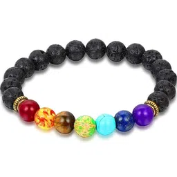 Divine souvenirs Unisex Artificial Beaded Elasticated Bracelet-image-92