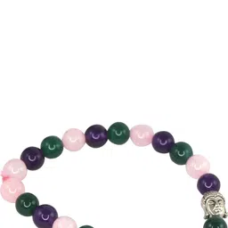 Divine souvenirs Unisex Artificial Beaded Elasticated Bracelets-27
