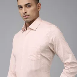 Van Heusen Pure Cotton Slim Fit Ethnic Motifs Printed Formal Shirt-image-77