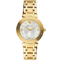 Versace Women Brass Dial & Stainless Steel Bracelet Style Straps Analogue Watch V16070017-picture-51