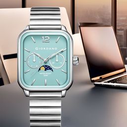 GIORDANO Men Embellished Dial & Stainless Steel Bracelet Style Straps Analogue Watch GZ-50117-33-image-88