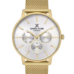 Daniel Klein Women Gold-Toned Dial & Gold Toned Bracelet Style Straps Analogue Watch DK 1 13033-2-34