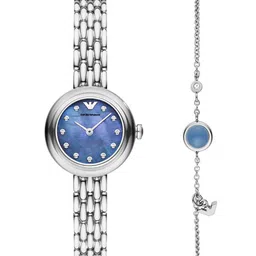 Emporio Armani Women Blue Analogue Watch with Bracelet AR80051-image-17
