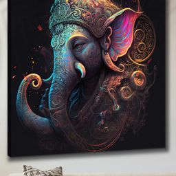 Myntra Elegant Homes Blue & Pink 1 Piece Canvas Religious Wall Art-image-94