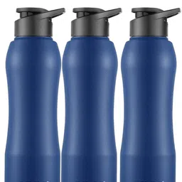 Pexpo Navy Blue 3 Pieces Stainless Steel Water Bottle 750 ml-image-91