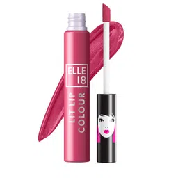 ELLE 18 One Stroke Matte Long Lasting Liquid Lip Color 5.6 ml - Peppy Coral-43