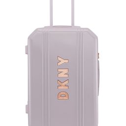 DKNY Show Stopper Brand Logo Textured ABS Hard Cabin 24" Trolley-34