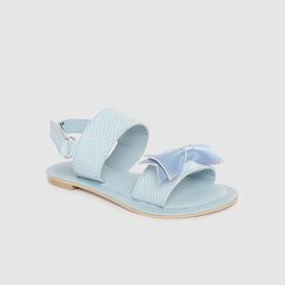 toothless Girls Blue Open Toe with Bows Fashion Sandals-29