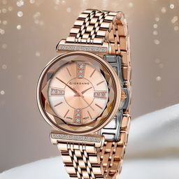 GIORDANO Women Embellished Dial & Stainless Steel Straps Analogue Watch GZ-60084-33-image-90