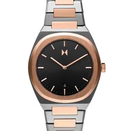 MVMT Men Black Dial & Silver Toned Bracelet Style Straps Analogue Watch 28000171-27