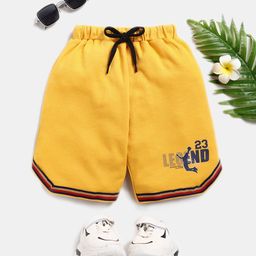 Here&Now X Game Begins Boys Typography Printed Pure Cotton Sports Shorts-image-15