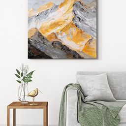 999Store Grey & Brown Mountain Landscape Canvas Painting Wall Art-image-91