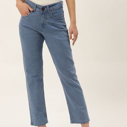 PARIS HAMILTON Women Blue Boyfriend Fit High-Rise Stretchable Jeans-image-73