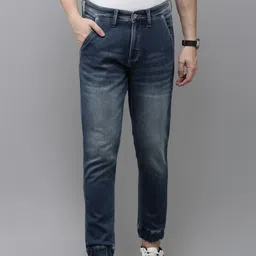 BEAT LONDON by PEPE JEANS Men Mid Rise Heavy Fade Stretchable Jogger Fit Jeans-image-88
