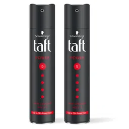 Schwarzkopf Set of 2 Taft Power Hair Lacquer Mega Strong Hold 5 - 250 ml each-7