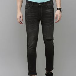 BEAT LONDON by PEPE JEANS Men Vapour Tapered Fit Low-Rise Slash Knee Stretchable Jeans-image-47