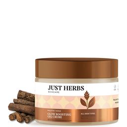 Just Herbs Glow Boosting Gel Creme for Glowing Skin with Mulethi and Khus - 60g-44