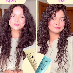 ARATA Set Of 2 Curl Care Pro Styling Curl Enhancing Hair Gel & Cream - 50ml Each image 3