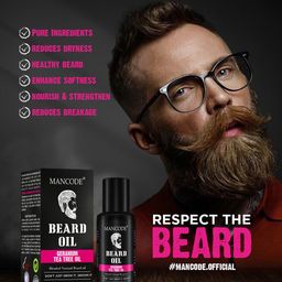 Mancode Geranium & Tea Tree Beard Oil - 60ml image 2