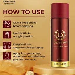 Denver Men Set of 4 Honour Nano Body Deodorant Spray - 50 ml each image 2